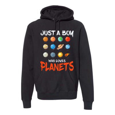 Just A Who Loves Planets Space Dwarf Solar System Gift Premium Hoodie