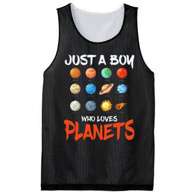 Just A Who Loves Planets Space Dwarf Solar System Gift Mesh Reversible Basketball Jersey Tank