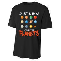 Just A Who Loves Planets Space Dwarf Solar System Gift Performance Sprint T-Shirt