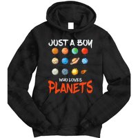 Just A Who Loves Planets Space Dwarf Solar System Gift Tie Dye Hoodie