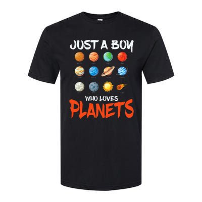 Just A Who Loves Planets Space Dwarf Solar System Gift Softstyle CVC T-Shirt