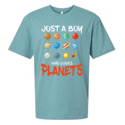 Just A Who Loves Planets Space Dwarf Solar System Gift Sueded Cloud Jersey T-Shirt