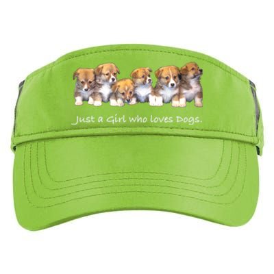 Just A Who Loves Dogs Funny For Dog Trainer Meaningful Gift Adult Drive Performance Visor