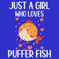 Just A Who Loves Puffer Fish Funny Gift 16 in Basic Backpack