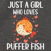 Just A Who Loves Puffer Fish Funny Gift Vector Backpack