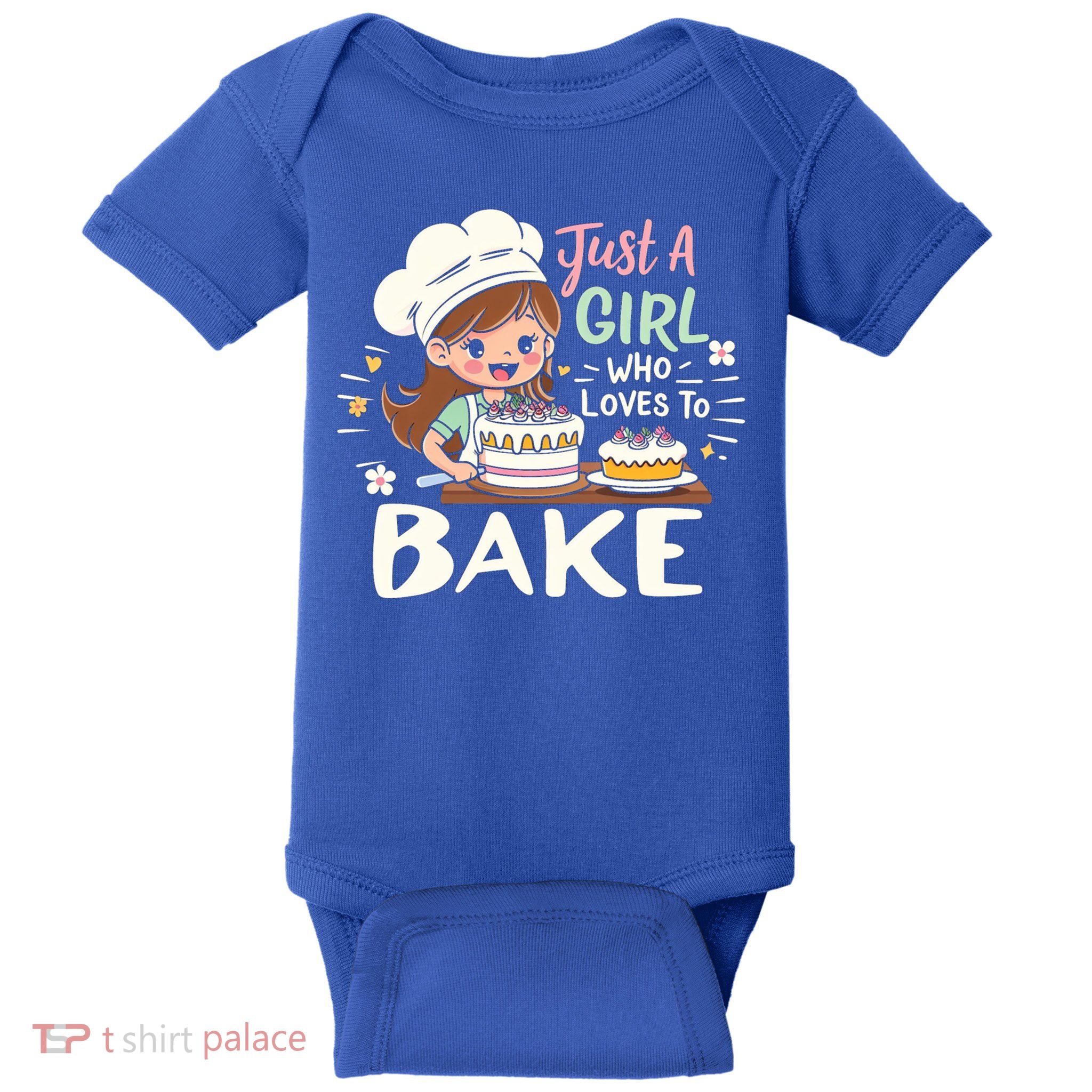Just A Who Loves To Bake Cute Baking Graphic Cool Gift Baby Bodysuit