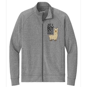 Just a Who Loves Alpacas Funny Alpaca Stretch Full-Zip Cadet Jacket