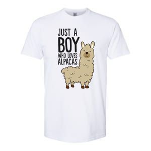 Just a Who Loves Alpacas Funny Alpaca Softstyle CVC T-Shirt