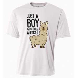 Just a Who Loves Alpacas Funny Alpaca Cooling Performance Crew T-Shirt