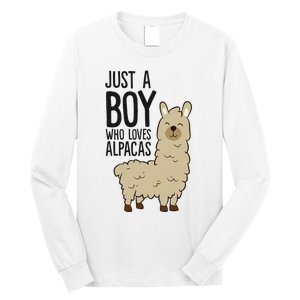 Just a Who Loves Alpacas Funny Alpaca Long Sleeve Shirt