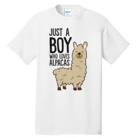 Just a Who Loves Alpacas Funny Alpaca Tall T-Shirt