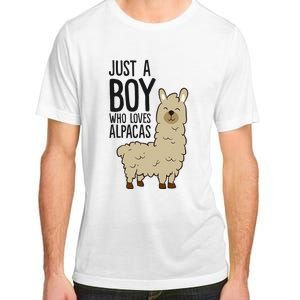 Just a Who Loves Alpacas Funny Alpaca Adult ChromaSoft Performance T-Shirt