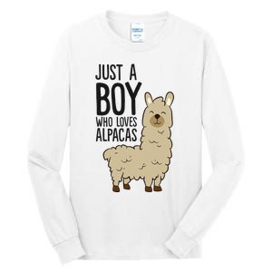 Just a Who Loves Alpacas Funny Alpaca Tall Long Sleeve T-Shirt