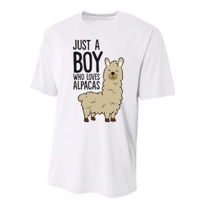 Just a Who Loves Alpacas Funny Alpaca Performance Sprint T-Shirt