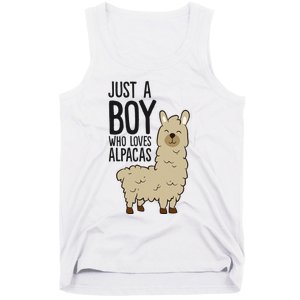 Just a Who Loves Alpacas Funny Alpaca Tank Top