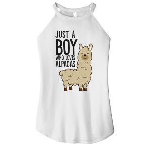 Just a Who Loves Alpacas Funny Alpaca Women's Perfect Tri Rocker Tank