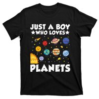 Just A Who Loves Planets Solar System Space Science Geek T-Shirt