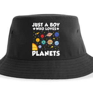 Just A Who Loves Planets Solar System Space Science Geek Sustainable Bucket Hat