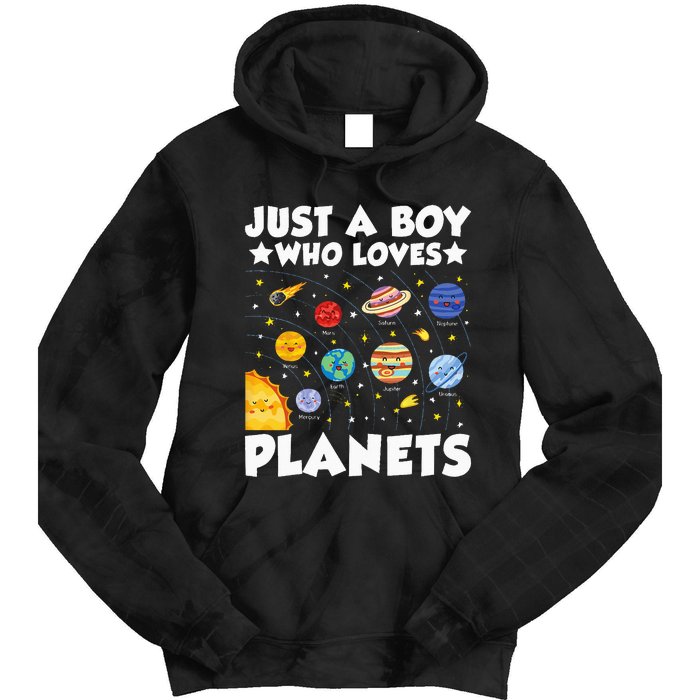 Just A Who Loves Planets Solar System Space Science Geek Tie Dye Hoodie