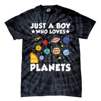 Just A Who Loves Planets Solar System Space Science Geek Tie-Dye T-Shirt