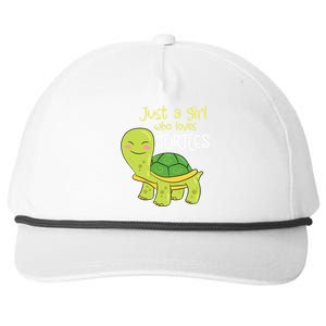 Just A Who Loves Turtles Sea Turtle Gift Snapback Five-Panel Rope Hat