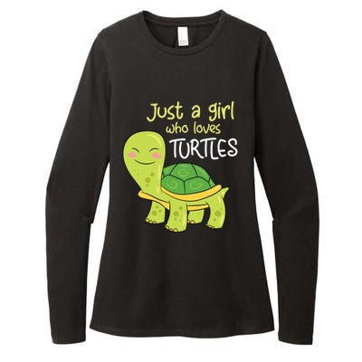 Just A Who Loves Turtles Sea Turtle Gift Womens CVC Long Sleeve Shirt