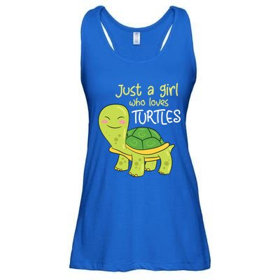 Just A Who Loves Turtles Sea Turtle Gift Ladies Essential Flowy Tank