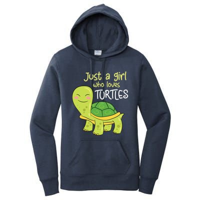 Just A Who Loves Turtles Sea Turtle Gift Women's Pullover Hoodie