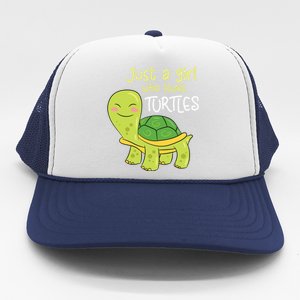 Just A Who Loves Turtles Sea Turtle Gift Trucker Hat