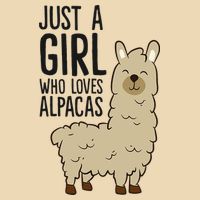 Just a Who Loves Alpacas Funny Alpaca Drawstring Bag