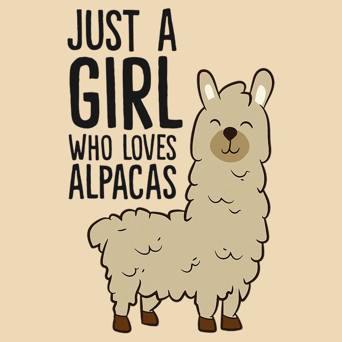 Just a Who Loves Alpacas Funny Alpaca Drawstring Bag