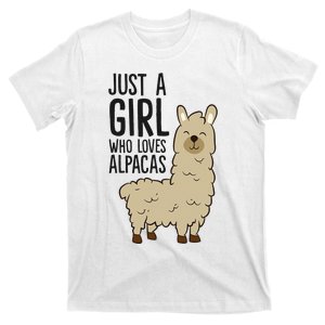 Just a Who Loves Alpacas Funny Alpaca T-Shirt