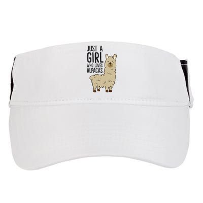 Just a Who Loves Alpacas Funny Alpaca Adult Drive Performance Visor