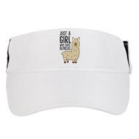 Just a Who Loves Alpacas Funny Alpaca Adult Drive Performance Visor