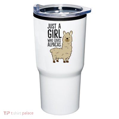 Just a Who Loves Alpacas Funny Alpaca Tumbler
