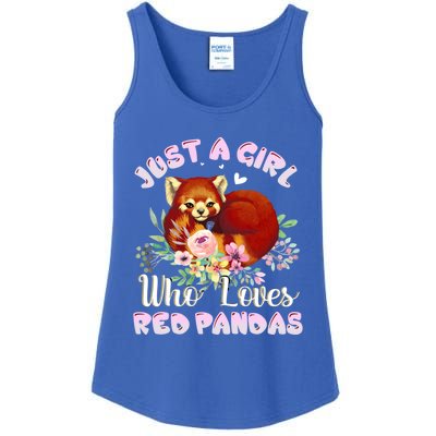 Just A Who Loves Red Pandas Cute Gift Ladies Essential Tank