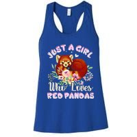 Just A Who Loves Red Pandas Cute Gift Women's Racerback Tank