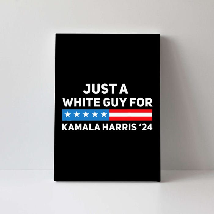 Just A White Guy For Kamala Harris 2024 President Election Canvas