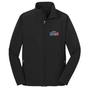 Just A White Guy For Kamala Harris 2024 President Election Core Soft Shell Jacket