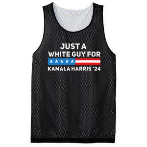 Just A White Guy For Kamala Harris 2024 President Election Mesh Reversible Basketball Jersey Tank