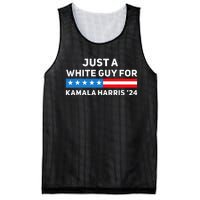 Just A White Guy For Kamala Harris 2024 President Election Mesh Reversible Basketball Jersey Tank