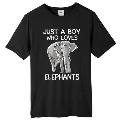 Just A Who Loves Elephants Funny Elephant Lover Tall Fusion ChromaSoft Performance T-Shirt