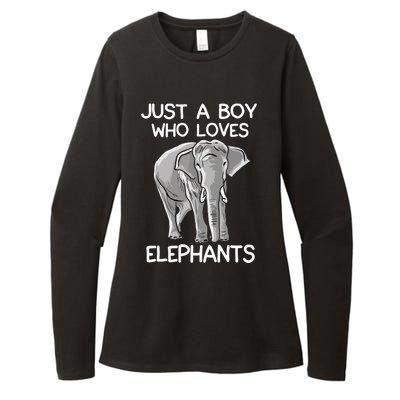 Just A Who Loves Elephants Funny Elephant Lover Womens CVC Long Sleeve Shirt