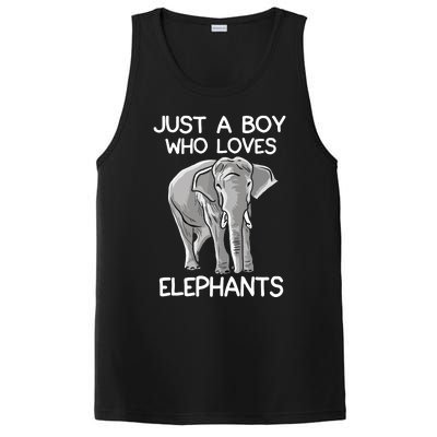 Just A Who Loves Elephants Funny Elephant Lover PosiCharge Competitor Tank