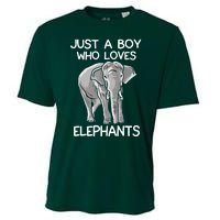 Just A Who Loves Elephants Funny Elephant Lover Cooling Performance Crew T-Shirt