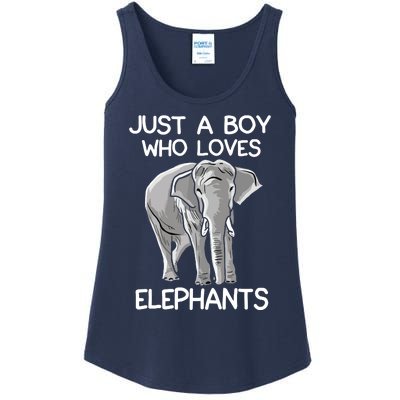 Just A Who Loves Elephants Funny Elephant Lover Ladies Essential Tank