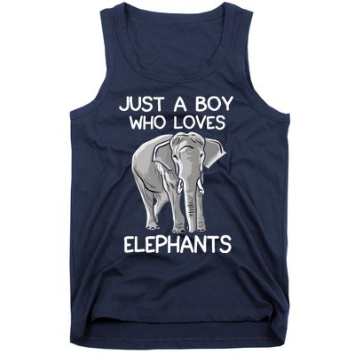 Just A Who Loves Elephants Funny Elephant Lover Tank Top