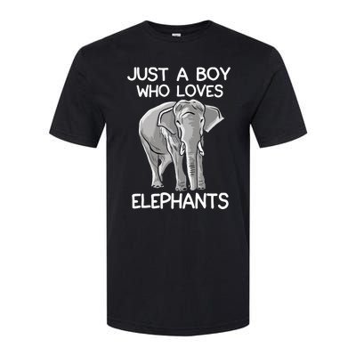 Just A Who Loves Elephants Funny Elephant Lover Softstyle CVC T-Shirt