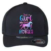 Just A Who Loves Horses Riding Cute Horse  Flexfit Unipanel Trucker Cap