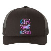 Just A Who Loves Horses Riding Cute Horse  Yupoong Adult 5-Panel Trucker Hat